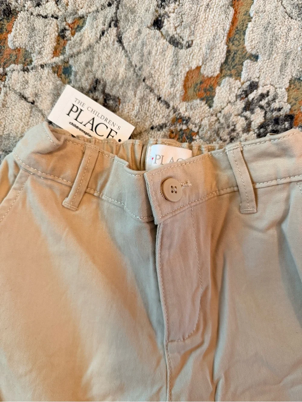 NWT Children’s Place Girls Uniform Adjustable Waist Bootcut Chino Pant